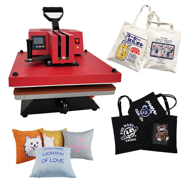 Prime Digital Swing away Sublimation Flex Vinyl Transfer Printing Heat Press Printing Machine for T shirt