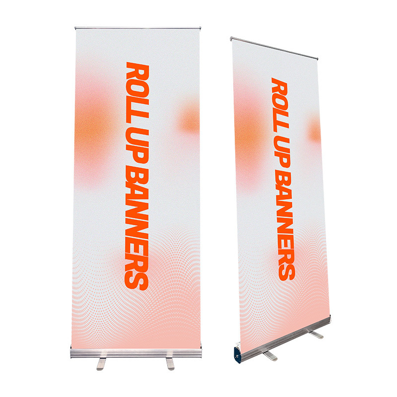 Outdoor flying beach flag banner stand  factory indoor advertising custom banner with stand