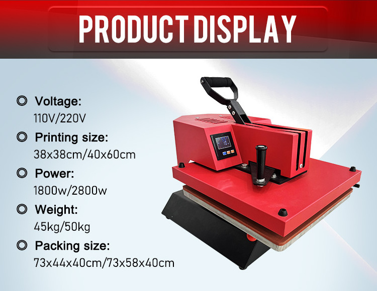 Prime Digital Swing away Sublimation Flex Vinyl Transfer Printing Heat Press Printing Machine for T shirt