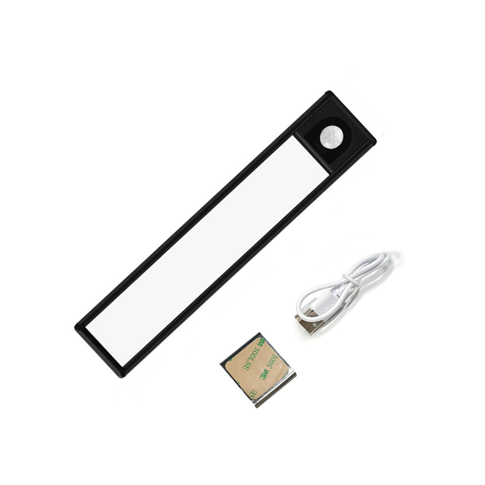 5V USB 30CM Closet Light Motion Sensor with Battery Under Cabinet Lights Wireless Night Lamp Rechargeable LED Light Bars