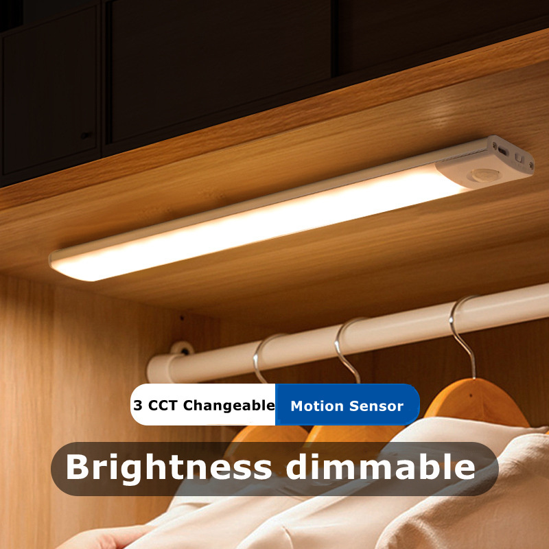 10CM 20CM 30CM 40CM 60CM Rechargeable Wireless  indoor LED Lights Motion Sensor Cabinet Light