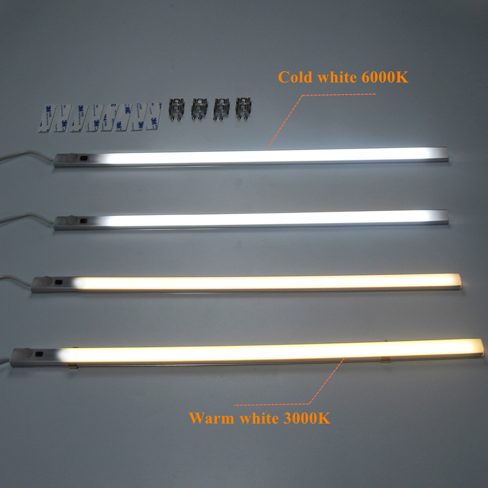 AC220V 40 50 60CM LED Motion Sensor Closet Light LED Strip Light for Kitchen Cabinet