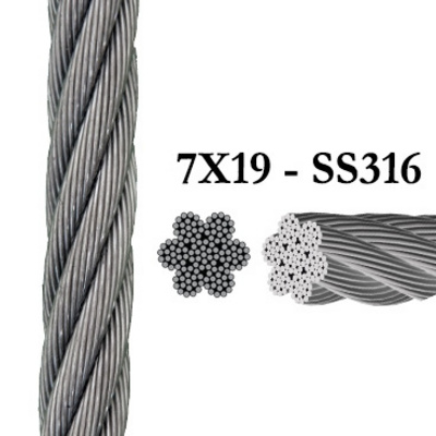 304 316 Stainless Steel Wire Rope