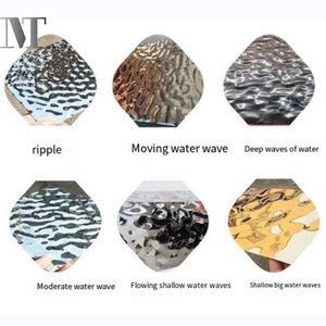 Stainless Steel Type Wall Panel Ceiling Panel For Home Art Decor Water Ripple Corrugated Stainless Steel Sheets Plates