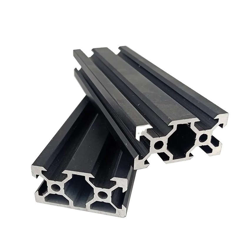 Aluminum Profile Window Welding Temper Square Origin Cutting Door Shape black anodized aluminum tracks T slot extrusion