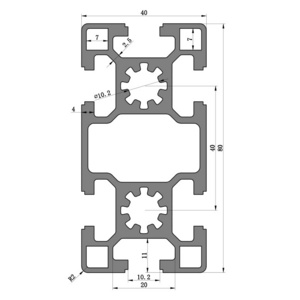 Factory 6063 6061 Aluminum Profile Rectangular Round bar aluminium Extruded profile for window furniture decoration