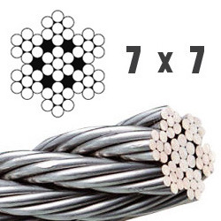 7x19 6x19 Galvanized Steel Wire Rope