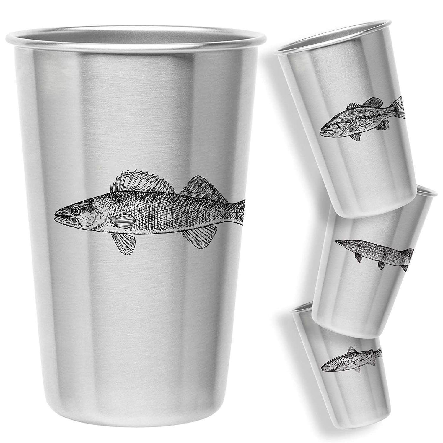 Freshwater Fish Stainless Steel Julep Mug