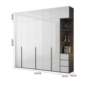 Bedroom modular furniture can be freely combined wardrobe makeup table side cabinet modern luxury wardrobe clothes organizer