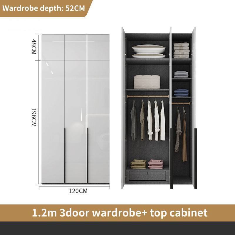 Bedroom modular furniture can be freely combined wardrobe makeup table side cabinet modern luxury wardrobe clothes organizer