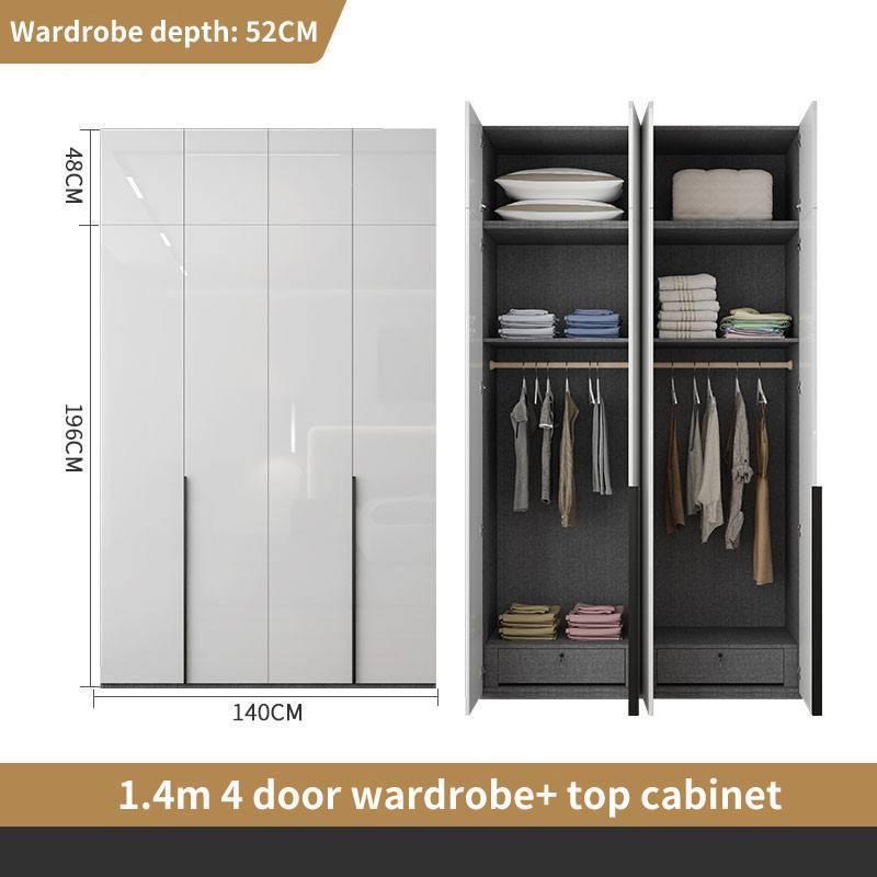 Bedroom modular furniture can be freely combined wardrobe makeup table side cabinet modern luxury wardrobe clothes organizer