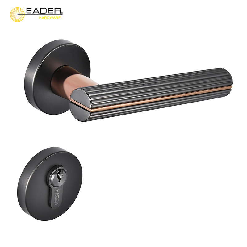 EADER Door Handle Gold PVD Matte Black Modern Minimalist Bedroom Bathroom Interior Door Lock