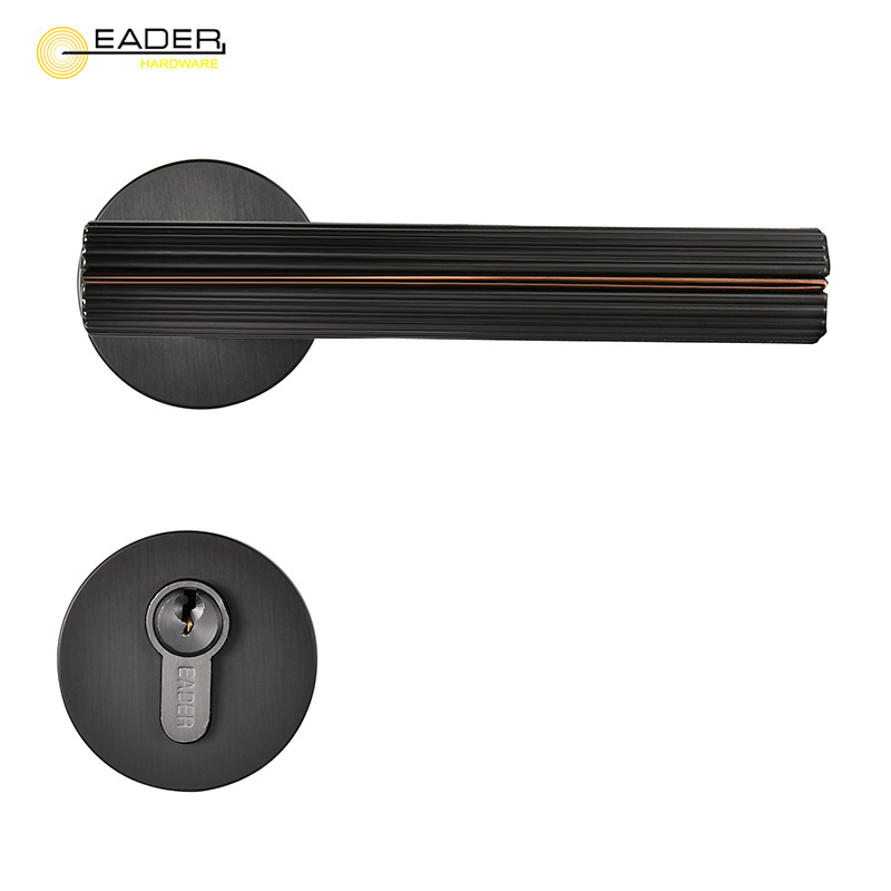 EADER Door Handle Gold PVD Matte Black Modern Minimalist Bedroom Bathroom Interior Door Lock