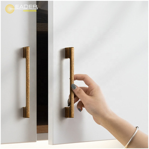 EADER Trapezoidal bronze high-grade cabinet door handle modern contracted lock shape wardrobe drawer handle