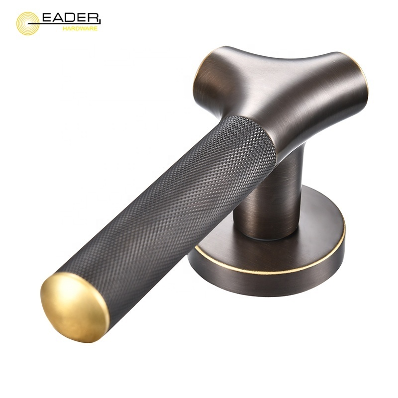 EADER Door Knob Brass Indoor Bedroom Door Hardware Villa Simple High Quality European Standard Door Lock Set