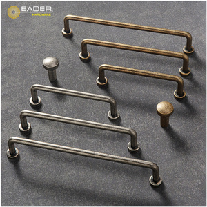 EADER Cabinet and wardrobe handle new retro American hardware antique bronze ancient silver simple cabinet door handle