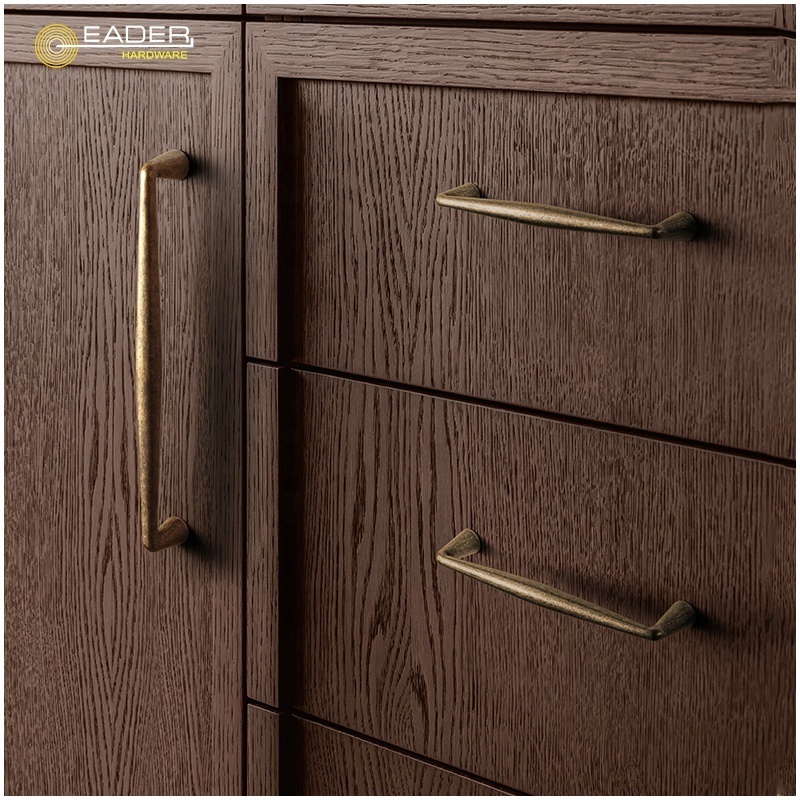 EADER Brass pull  Scandinavian interior design Cabinet door handles Wardrobe Cupboard handles Drawer pulls