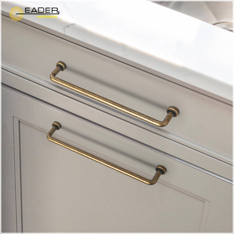 EADER Cabinet and wardrobe handle new retro American hardware antique bronze ancient silver simple cabinet door handle