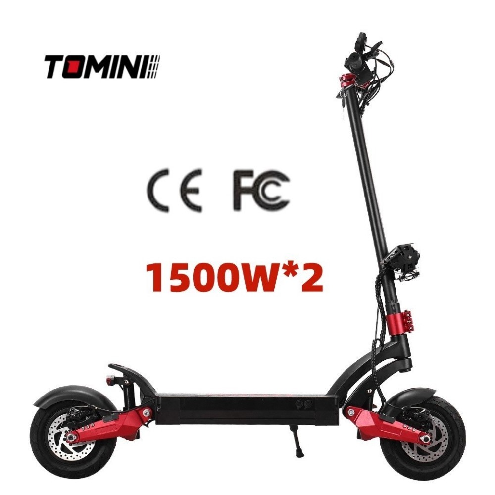 Tomini import 60V 30AH 5600W electric e scooter dual motor escooter electric scooters with seat and suspensions from china