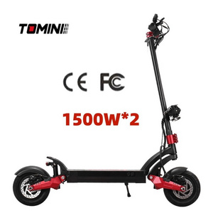 Tomini import 60V 30AH 5600W electric e scooter dual motor escooter electric scooters with seat and suspensions from china