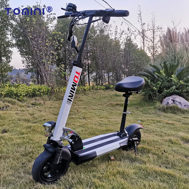 TOMINI Dual suspension Two wheels high speed electric kick scooter 500w with CE