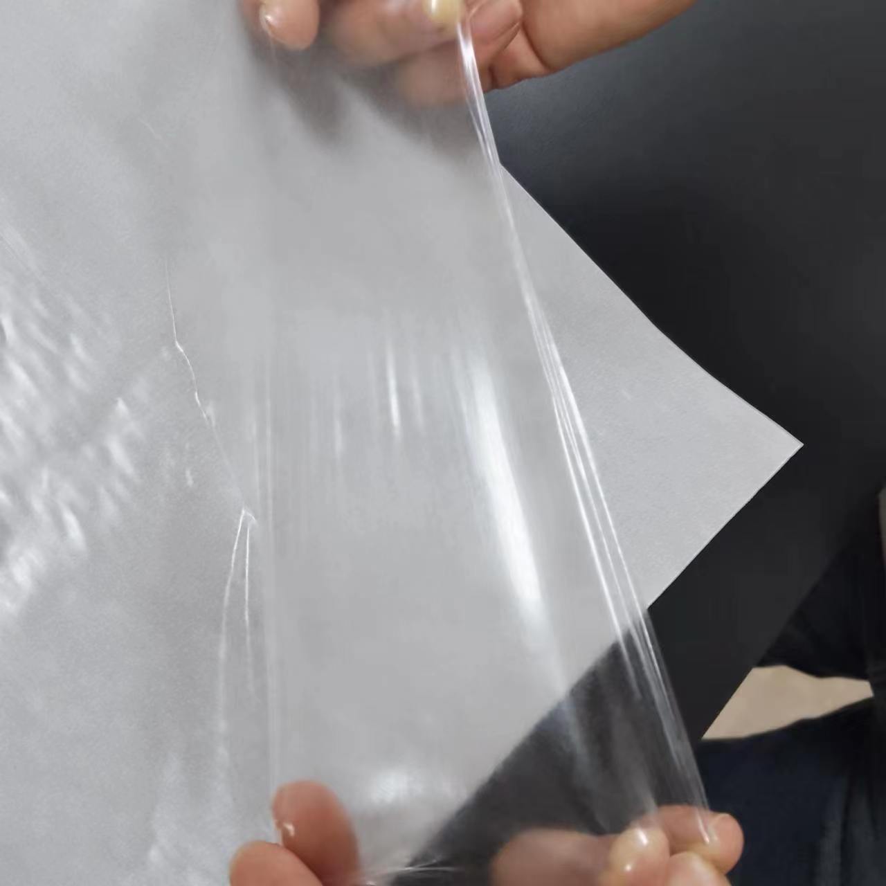 Transparent T197f TPE stretchy hot melt adhesive film for spandex fabrics