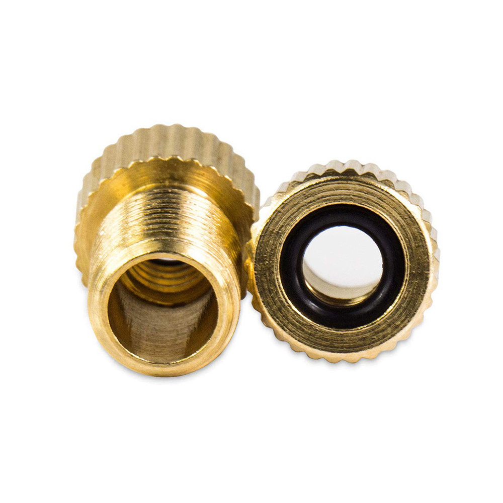 Brass bike bicycle FV presta to schrader valve converter adapter