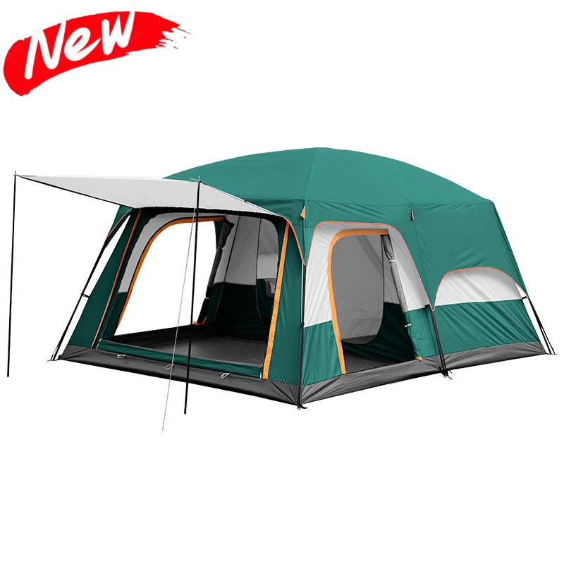 5-6 Person Big Camping Tent Waterproof 2 Bedrooms Big Size Travel Tent Outdoor Camping Tent For Family