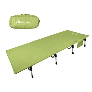 MoonLence Ultralight Folding Camping Cot for Adults, Portable Aluminum Sleeping Cot Bed with Storage Bag for Backpacking Hiking