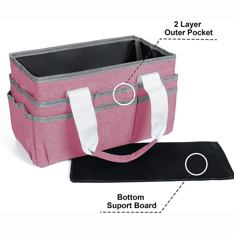 Craft Organizer Tote Bag Art Caddy Organizer With Handles Multi-functional Craft Caddy For Sewing Scrapbooking Supplies