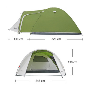 Moonlence Glamping 3 To 4 Person Tent With One Bedroom & One Living Room  Waterproof Design 2000mm Outdoor Camping Tent