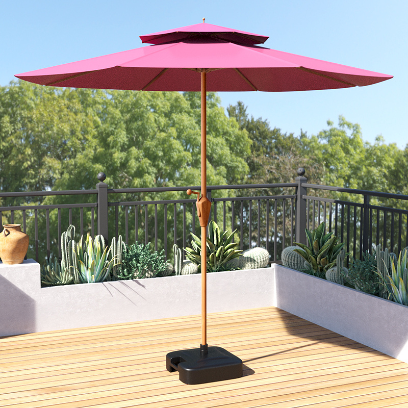 Large Outdoor Parasols Courtyard Umbrellas Banana Roman Sun Umbrellas Canopy Balcony Security Stall Umbrellas Patio Bases