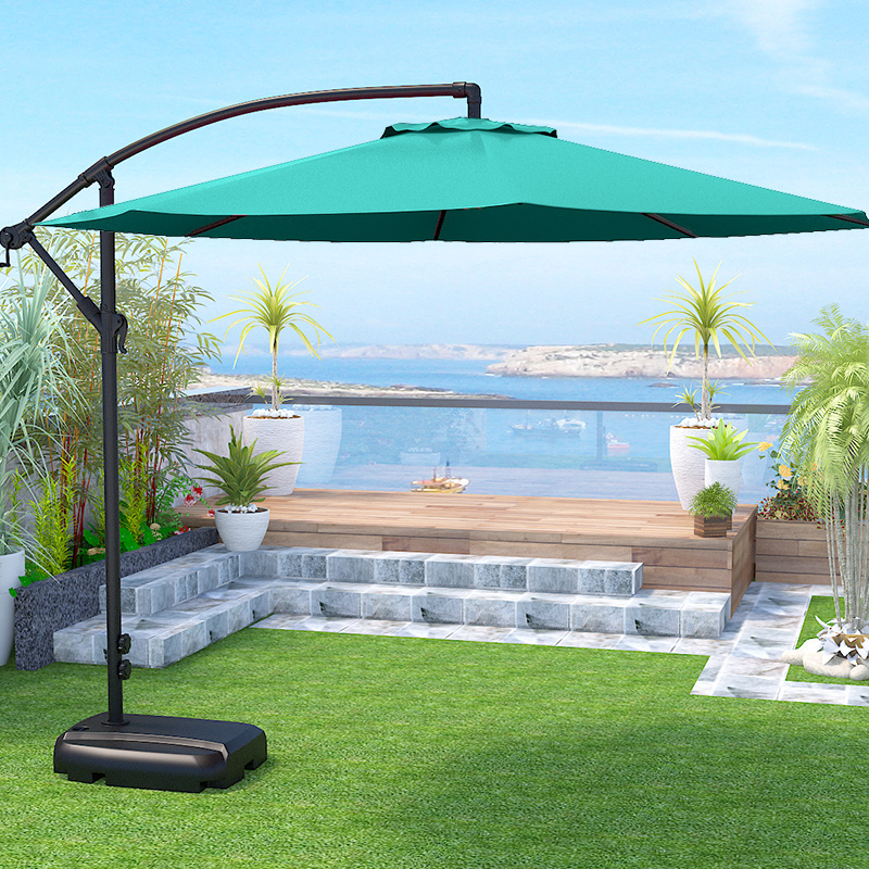 Outdoor Sunshade Hand Banana Umbrella for Courtyard Garden & Villa Leisure Sunscreen Patio Umbrella & Bases