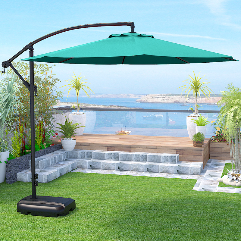 Outdoor Sunshade Hand Banana Umbrella for Courtyard Garden & Villa Leisure Sunscreen Patio Umbrella & Bases