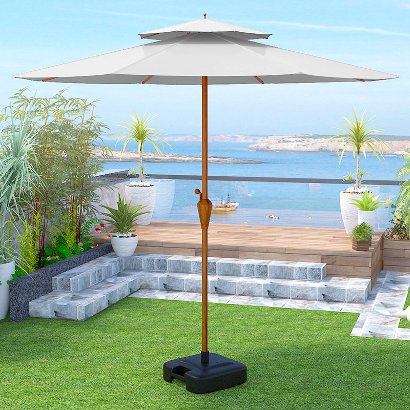 Outdoor Sunshade Hand Banana Umbrella for Courtyard Garden & Villa Leisure Sunscreen Patio Umbrella & Bases