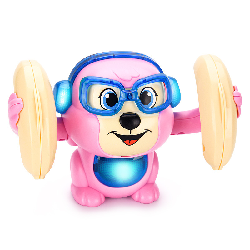 Baby Early Education Toys Dancing Monkey With Light And Music Four Color Cute Animal Toys