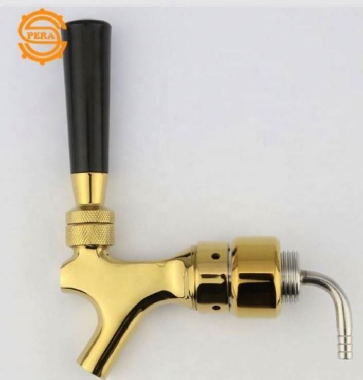 100% Professional  Chromed Brass  Draft Beer Keg Tap/ spigot /faucet With Handle