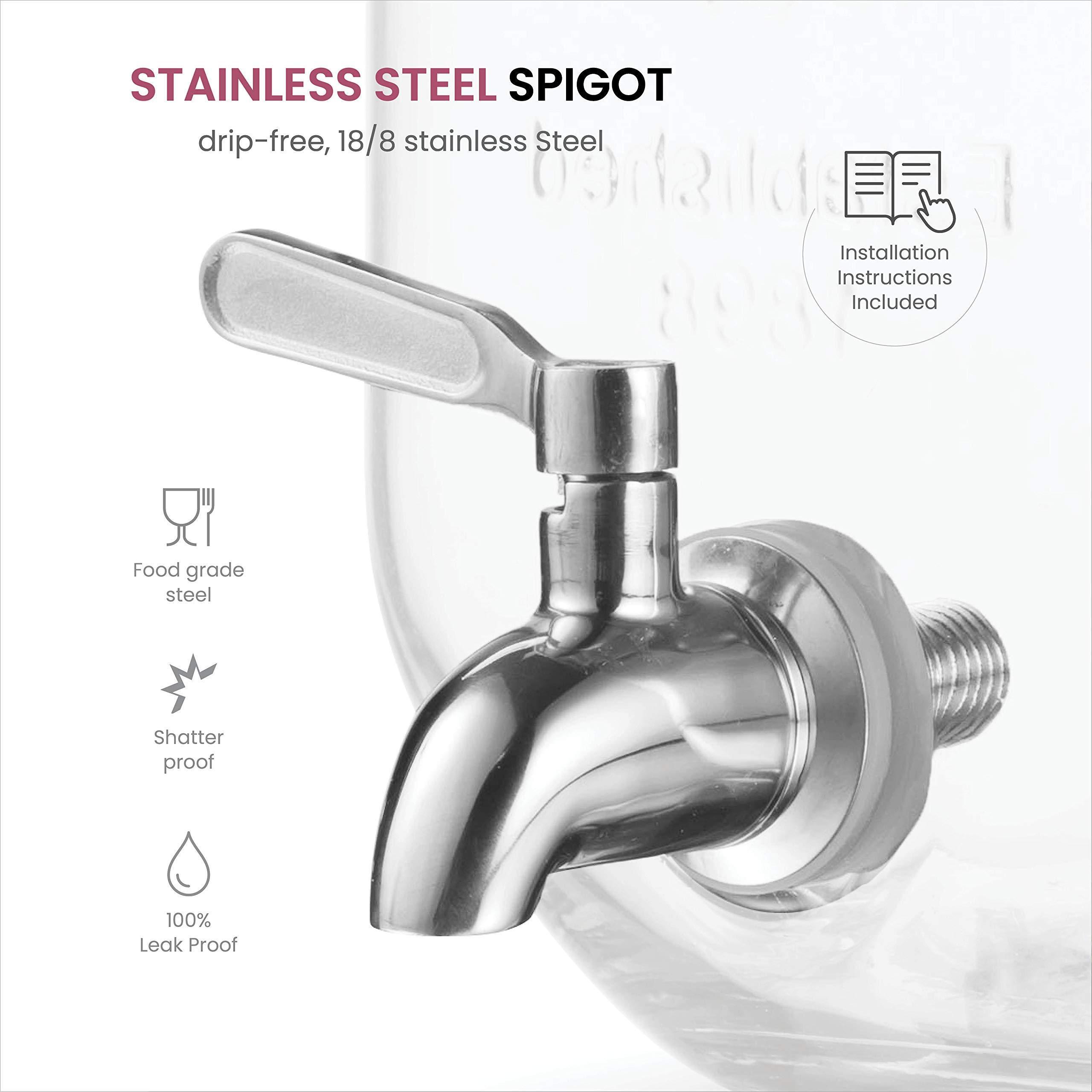 304 Stainless Steel Draft Beer Faucet Spigot Home Brew Fermenter Wine Barrel Jar Juice Dispenser Tap Water Drink 12mm