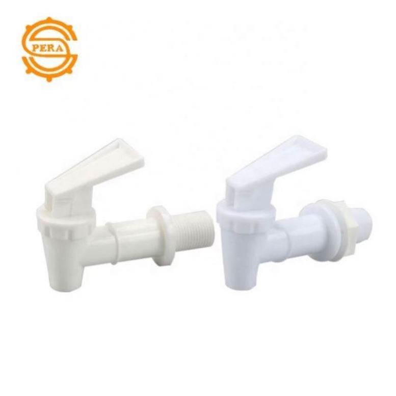 Factory direct plastic bucket faucet fittings bubble wine glass bottle plastic faucet ceramic bottle water valve outlet