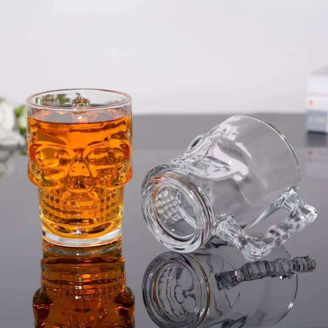 12oz  Heavy Base Whiskey Shot Glasses ,Halloween Glass Gifts Wine Glasses Mexican Cups