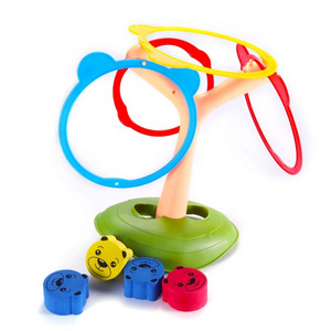 table twiggle toy multi-functional kids throwing ring toss game with bears parts