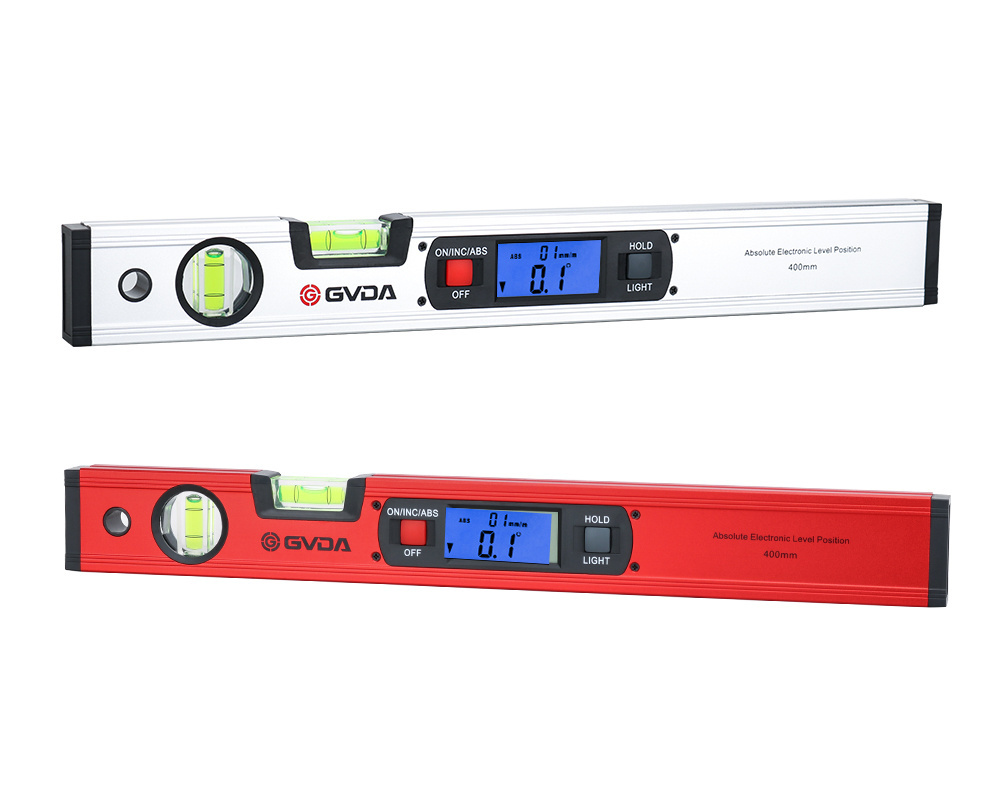 GVDA 360 degree Magnetic Goniometer Angle Slope Meter Ruler Digital Inclinometer Protractor Electronic Spirit level Bubble Box