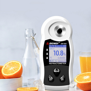 Saccharimeter Densimeter 0~55% Brix Digital Refractometer LCD Sugar Meter for Fruit Wine Beer Alcohol Sugar Concentration Tester