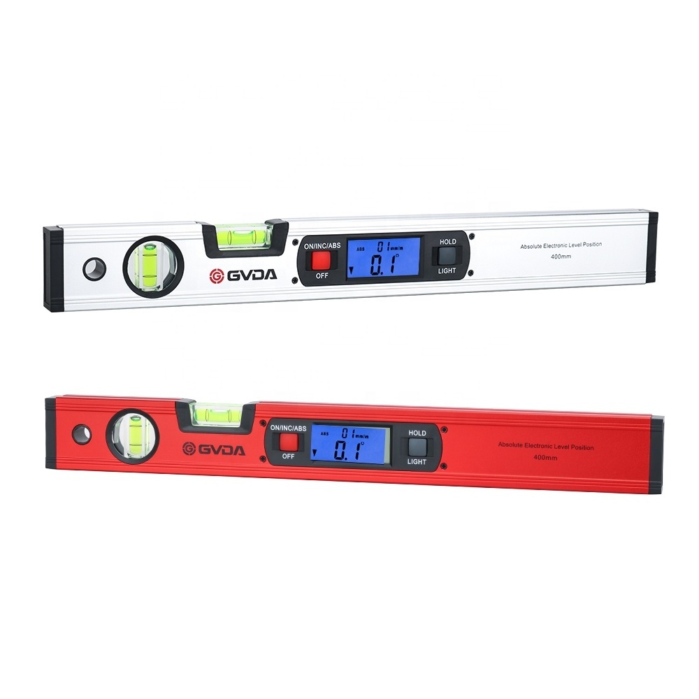 GVDA 360 degree Magnetic Goniometer Angle Slope Meter Ruler Digital Inclinometer Protractor Electronic Spirit level Bubble Box