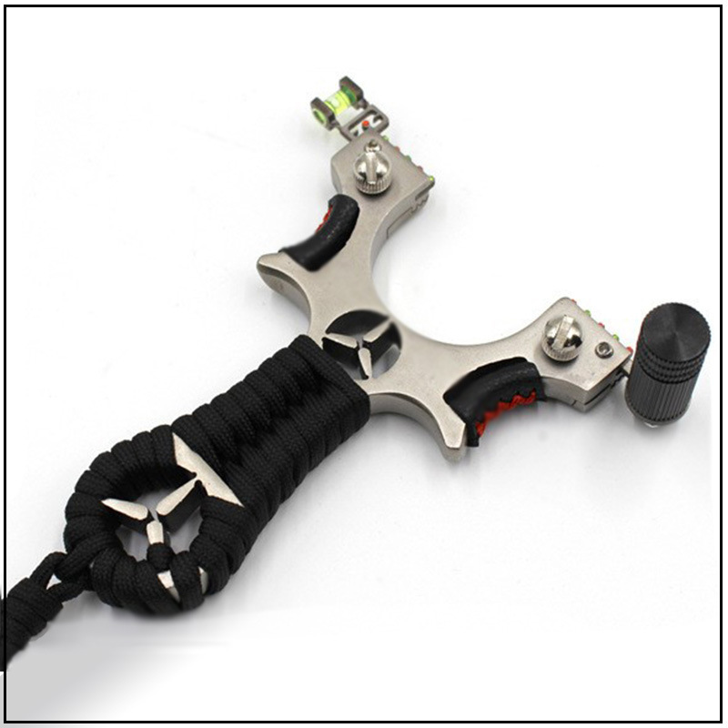 Laser fast pressing stainless steel Level optical fiber sighting point Outdoor precision slingshot