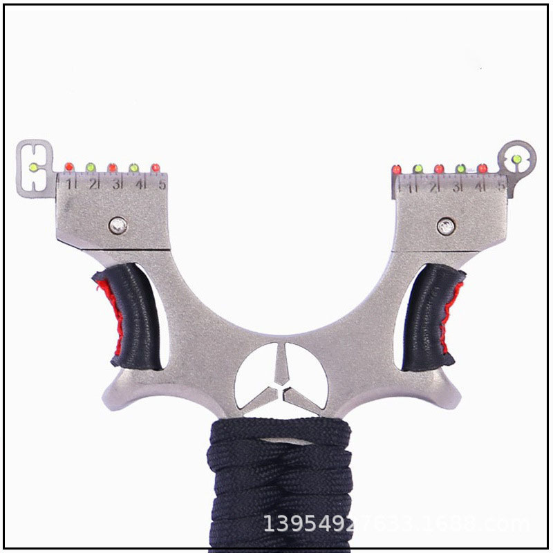 Laser fast pressing stainless steel Level optical fiber sighting point Outdoor precision slingshot