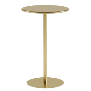 luxury gold round glass coffee table with metal bars cool breakfast bar table for events bar counter commercial furniture