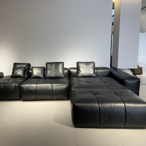 modern modular sectional corner leather lounge sofas deep u shape modular cloud couch sectional floor sofa