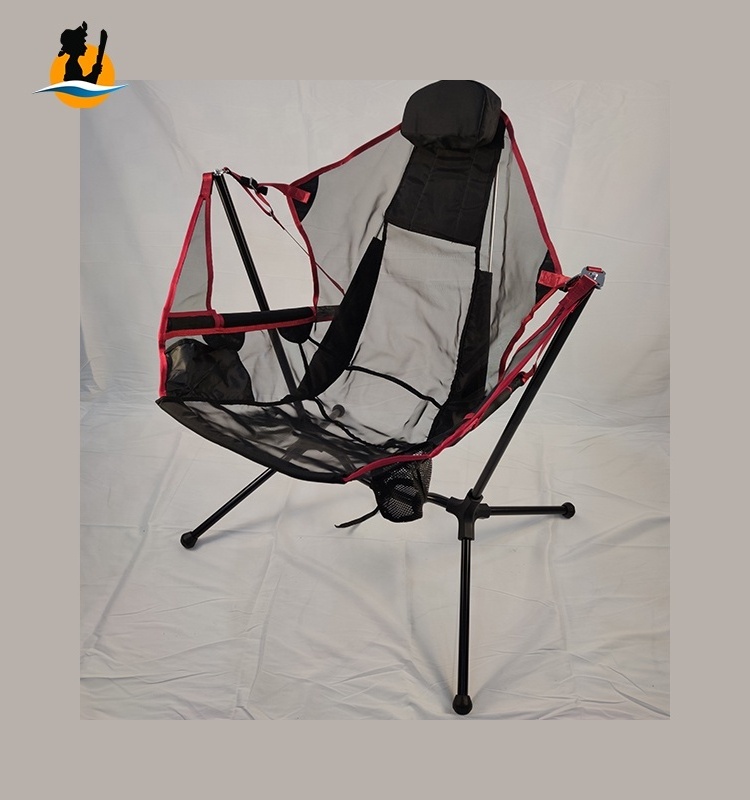 Tomsawyer Portable foldable swing recliner outdoor Beach hiking folding hammock Camping rock chair for Adults