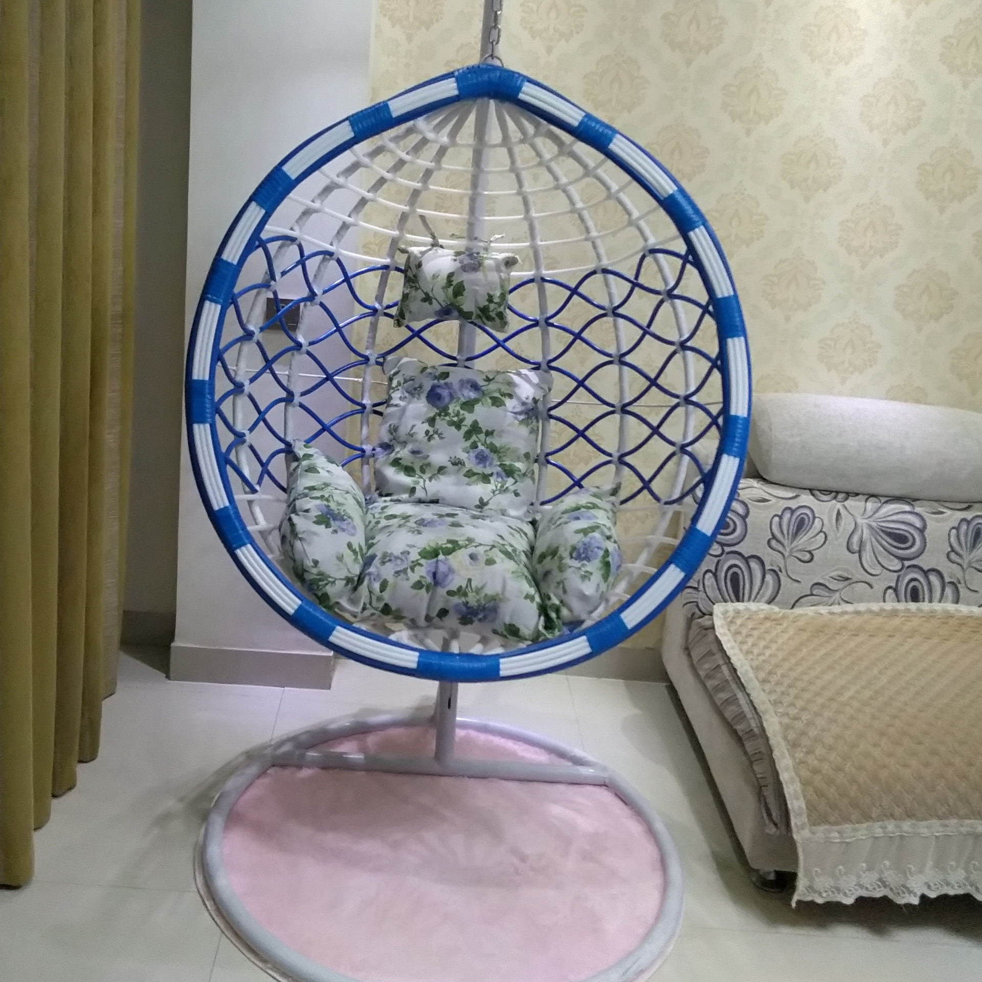 High Quality Indoor Hanging Patio Swing Chair Stylish Outdoor Egg Swing Chair Rattan Swing Chair With Metal Stand